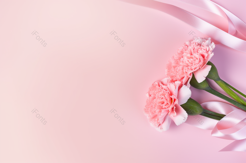 粉色背景母亲节粉色康乃馨创意摄影,高清,摄影图,摄影图片,图片大全,摄影图免费下载